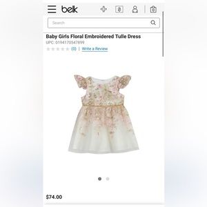 Rare Edition toddler flower girl dress, size 2T.